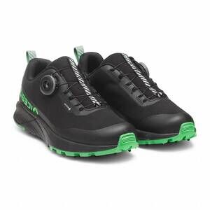 NEW ICEBUG women's newrun bugrip gtx shoes in black/grass